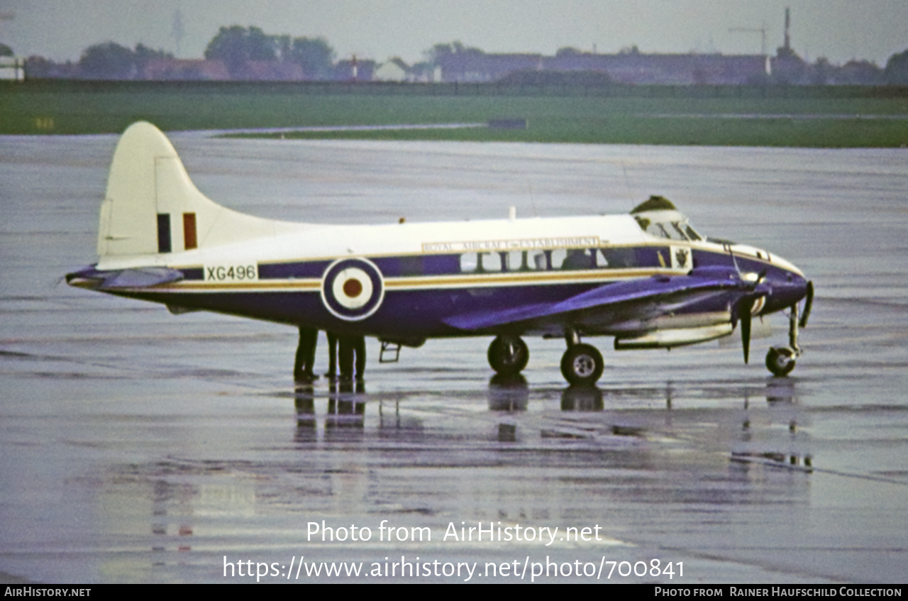 Aircraft Photo of XG496 | De Havilland D.H. 104 Devon C2 | UK - Air Force | AirHistory.net #700841