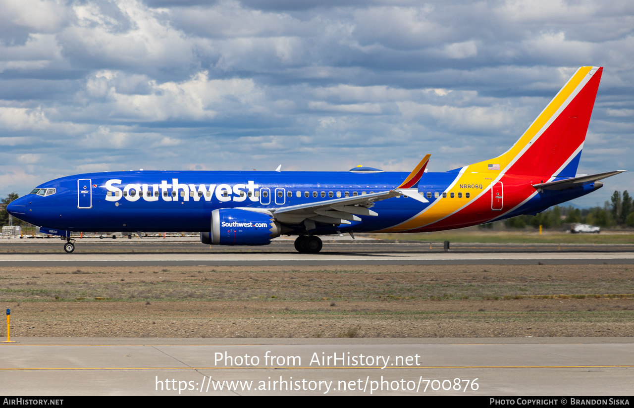 Aircraft Photo of N8806Q | Boeing 737-8 Max 8 | Southwest Airlines | AirHistory.net #700876