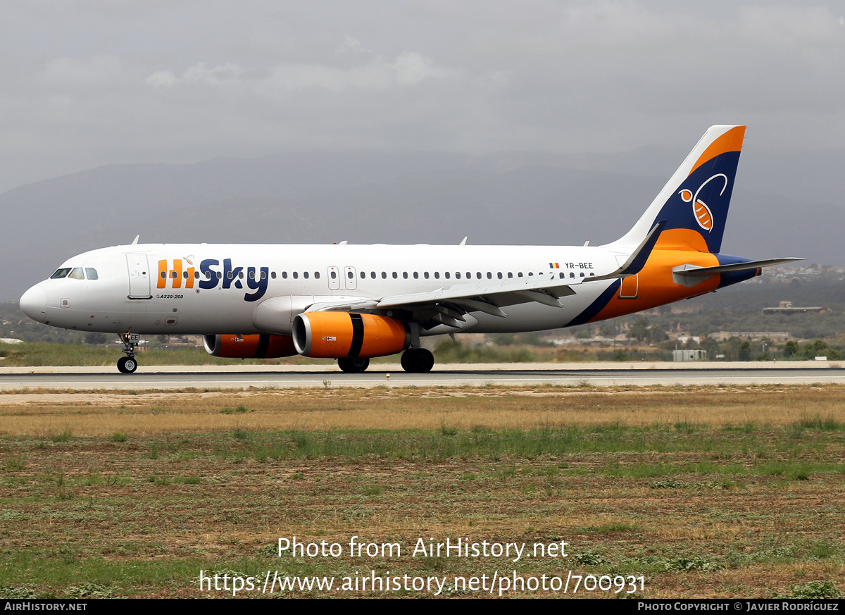 Aircraft Photo of YR-BEE | Airbus A320-232 | HiSky | AirHistory.net #700931