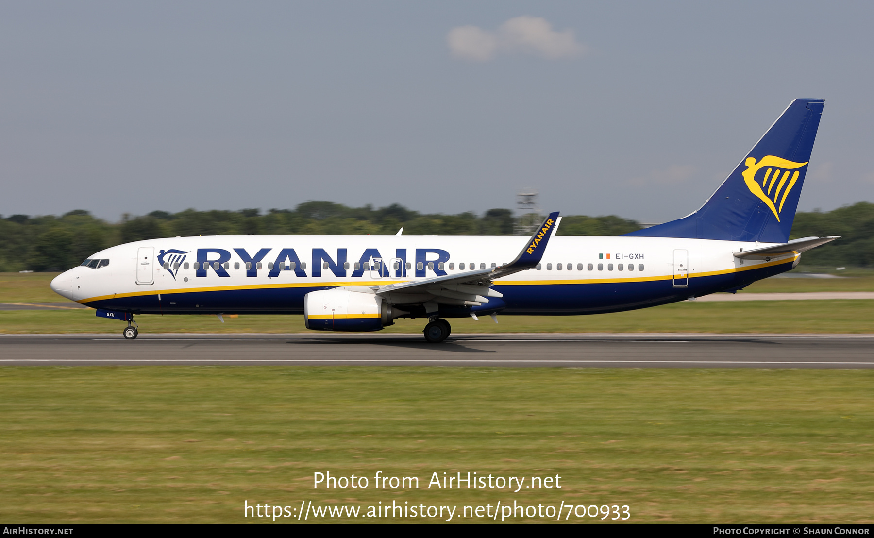 Aircraft Photo of EI-GXH | Boeing 737-800 | Ryanair | AirHistory.net #700933