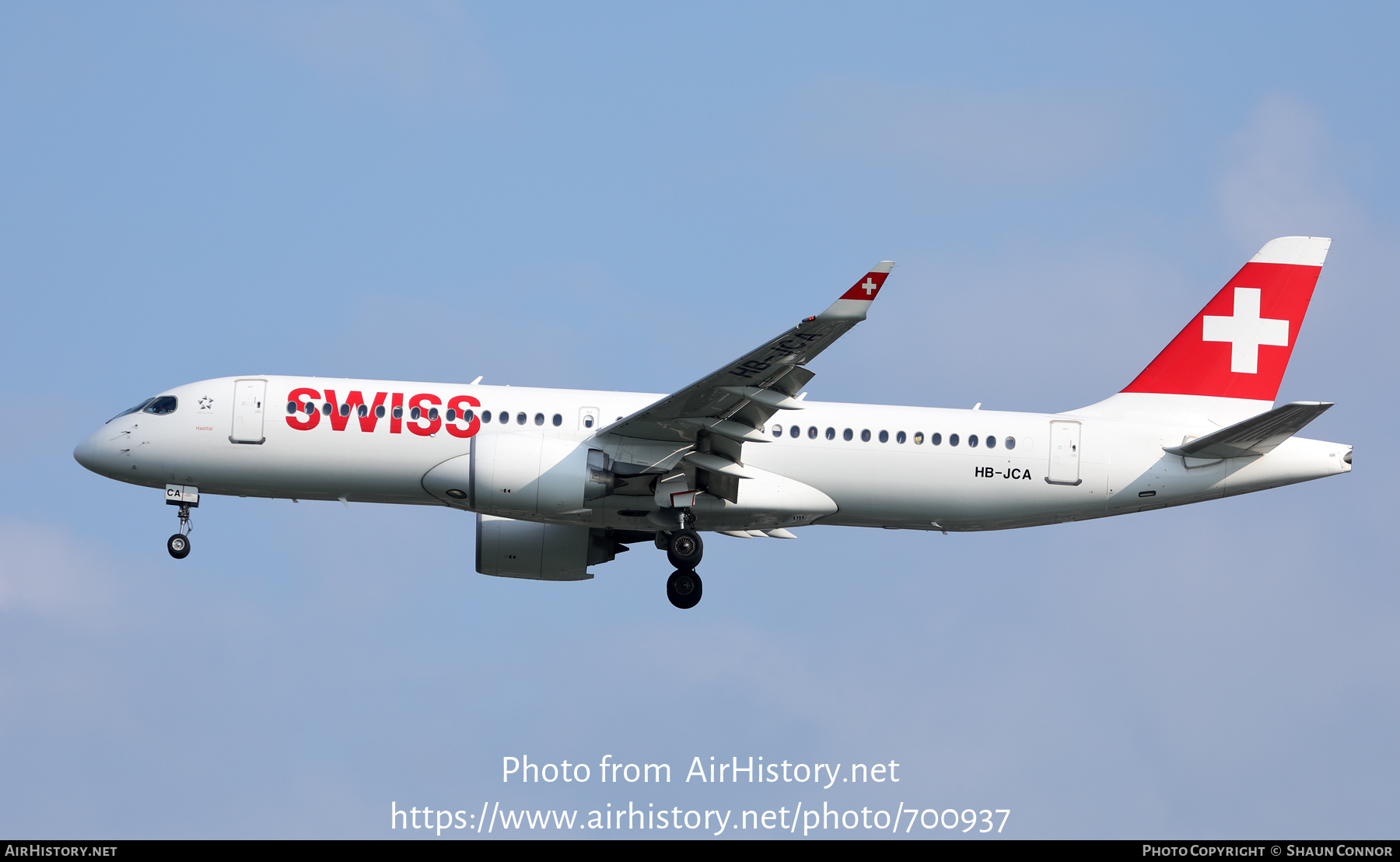 Aircraft Photo of HB-JCA | Bombardier CSeries CS300 (BD-500-1A11) | Swiss International Air Lines | AirHistory.net #700937