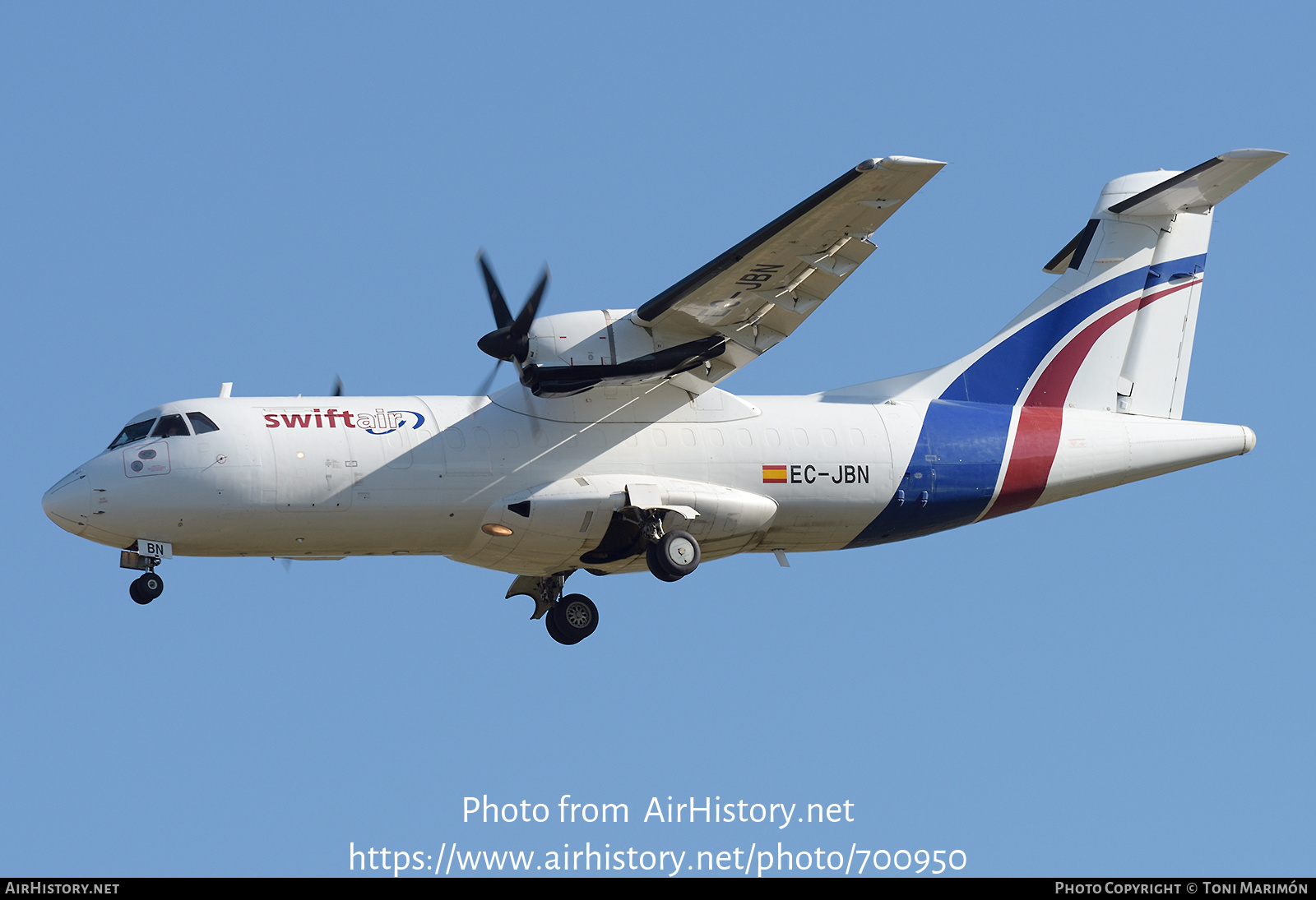 Aircraft Photo of EC-JBN | ATR ATR-42-320(QC) | Swiftair | AirHistory.net #700950