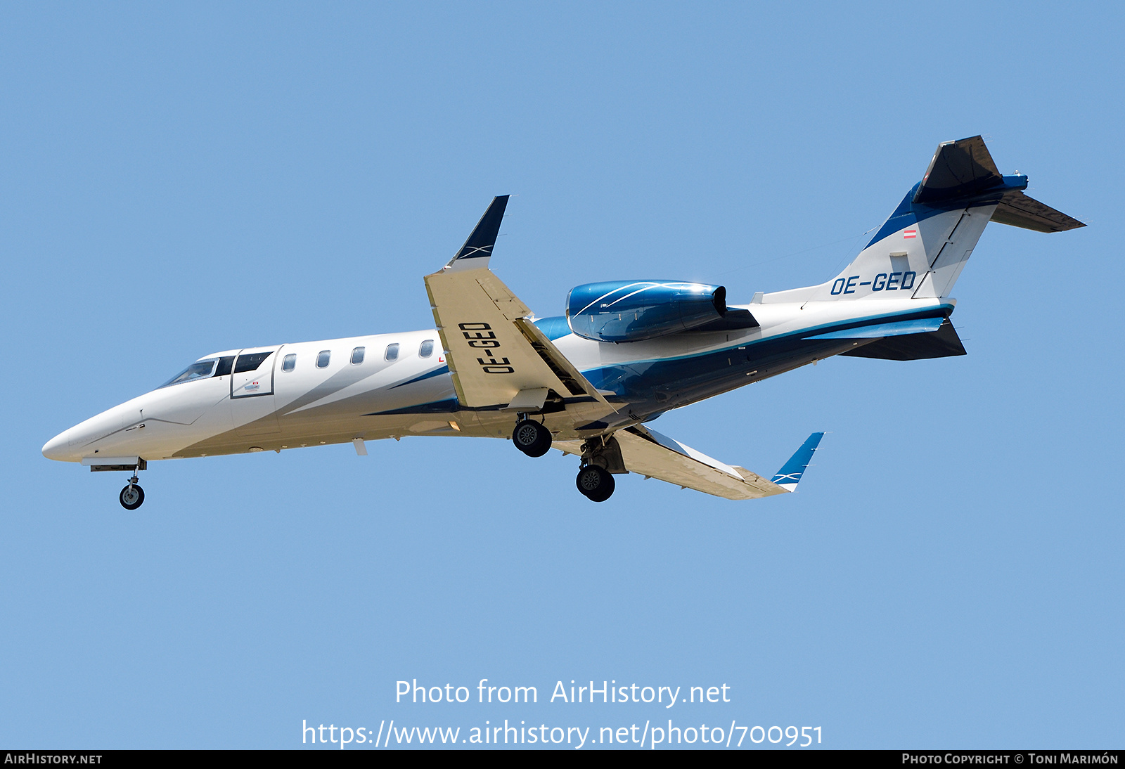 Aircraft Photo of OE-GED | Learjet 45 | AirHistory.net #700951