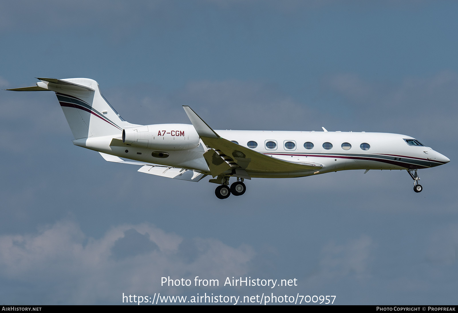 Aircraft Photo of A7-CGM | Gulfstream Aerospace G650ER (G-VI) | AirHistory.net #700957