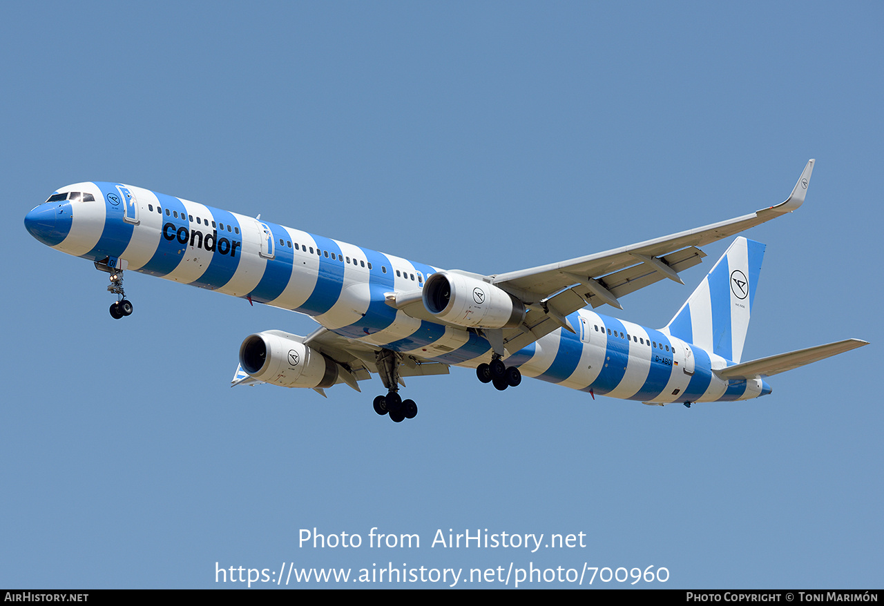 Aircraft Photo of D-ABOI | Boeing 757-330 | Condor Flugdienst | AirHistory.net #700960