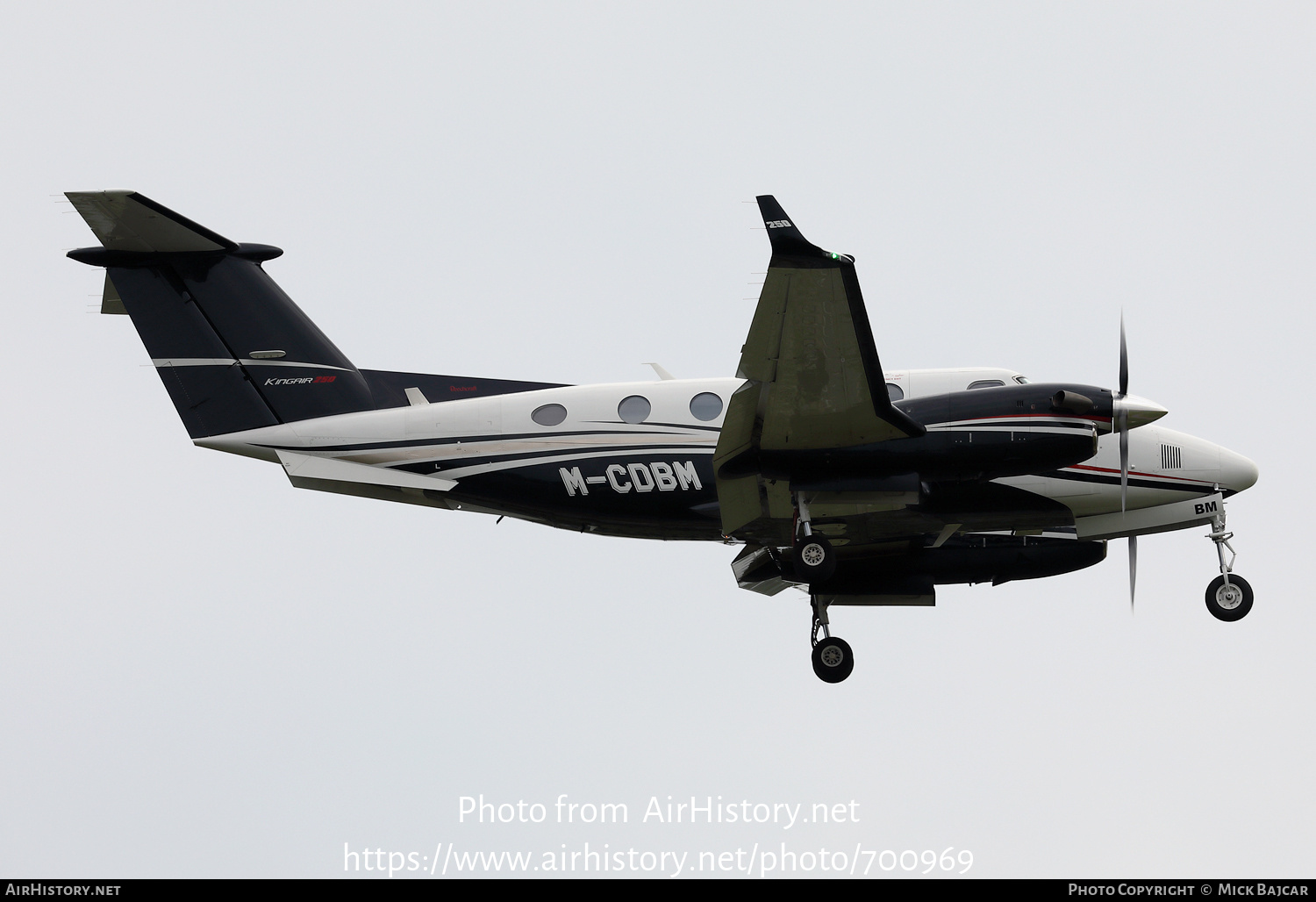 Aircraft Photo of M-CDBM | Beechcraft 250 King Air (200GT) | AirHistory.net #700969