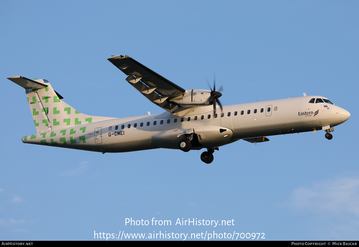 Aircraft Photo of G-CMEI | ATR ATR-72-600 (ATR-72-212A) | Eastern Airways | AirHistory.net #700972