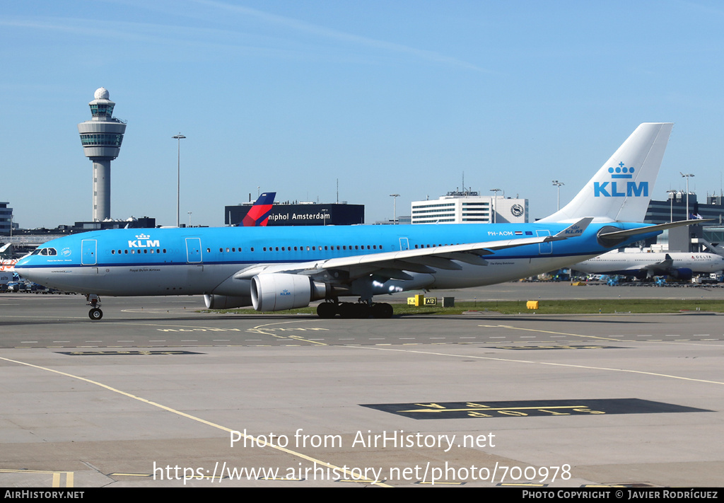 Aircraft Photo of PH-AOM | Airbus A330-203 | KLM - Royal Dutch Airlines | AirHistory.net #700978