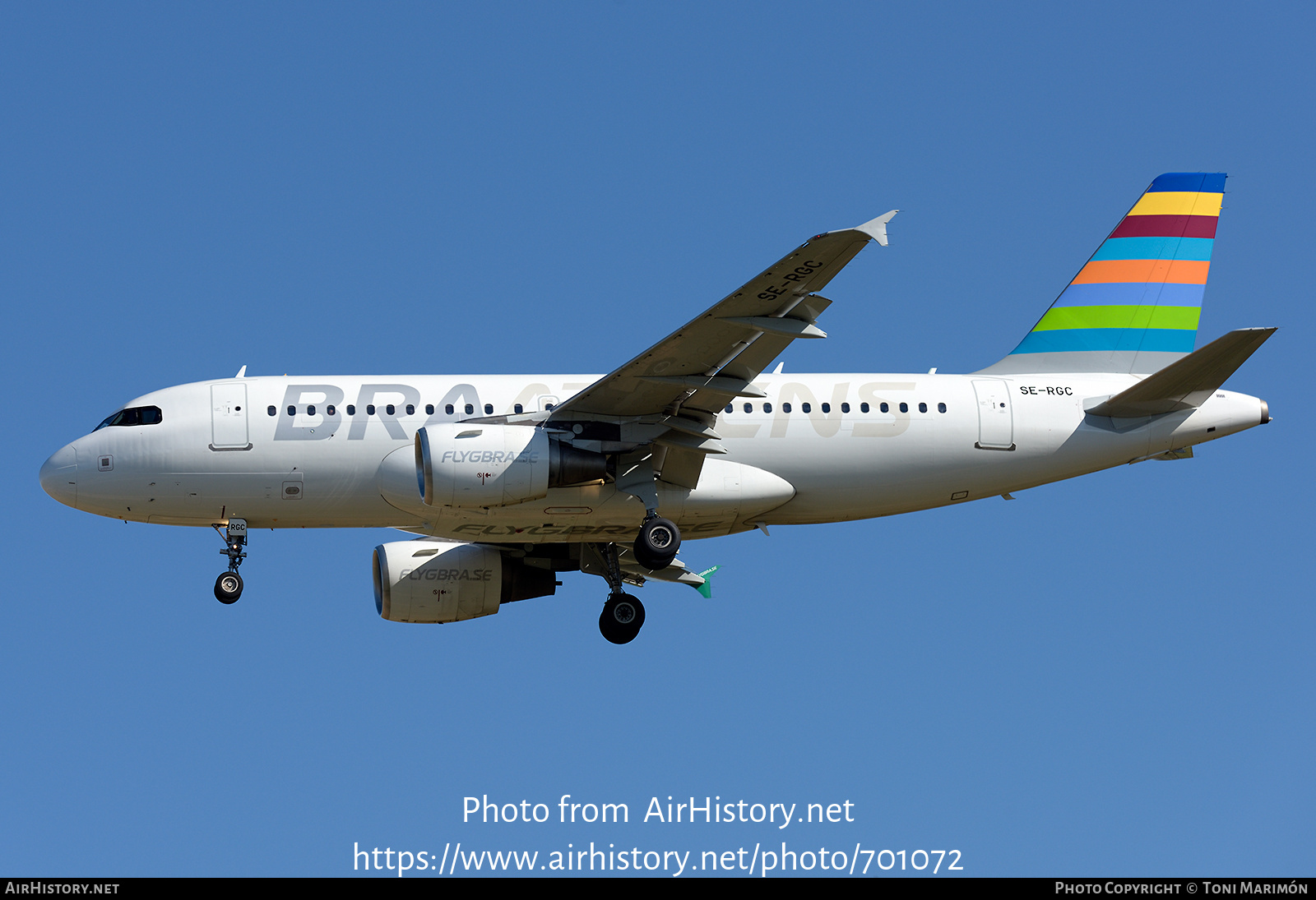 Aircraft Photo of SE-RGC | Airbus A319-112 | Braathens International Airways | AirHistory.net #701072