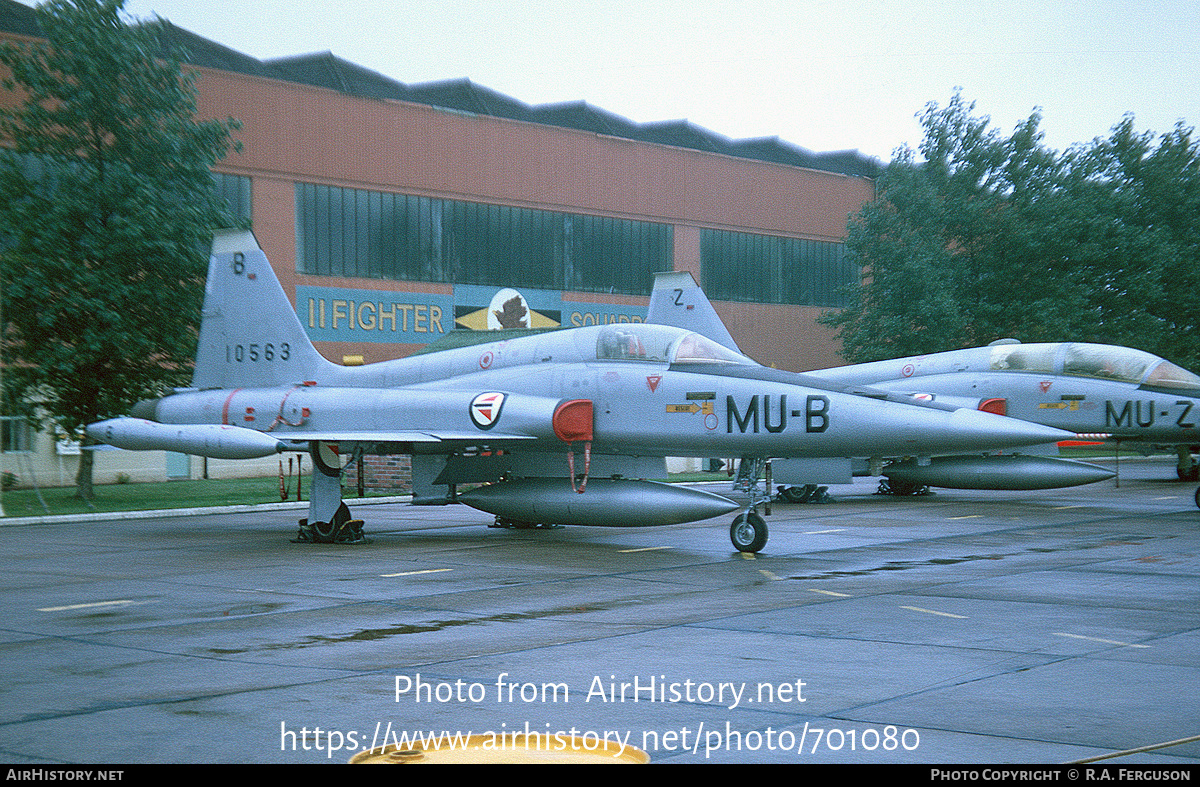 Aircraft Photo of 10563 | Northrop F-5A Freedom Fighter | Norway - Air Force | AirHistory.net #701080