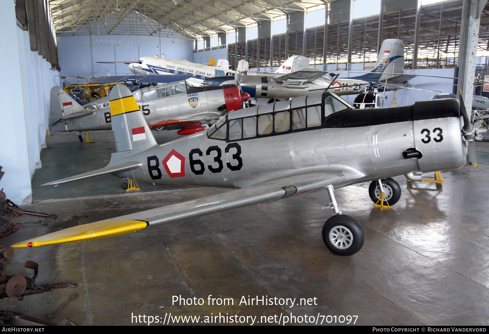 Aircraft Photo of B-633 | Vultee BT-13A Valiant | Indonesia - Air Force | AirHistory.net #701097