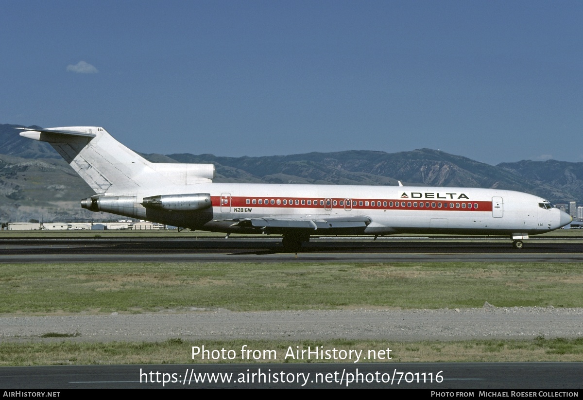 Aircraft Photo of N2816W | Boeing 727-247/Adv | Delta Air Lines | AirHistory.net #701116