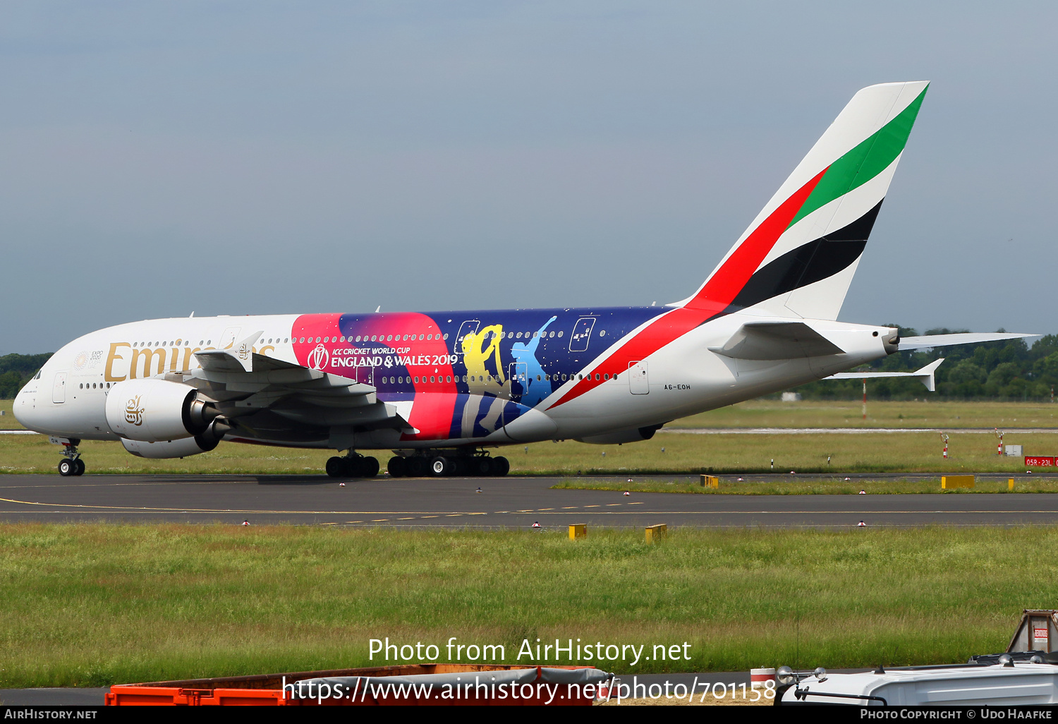 Aircraft Photo of A6-EOH | Airbus A380-861 | Emirates | AirHistory.net #701158