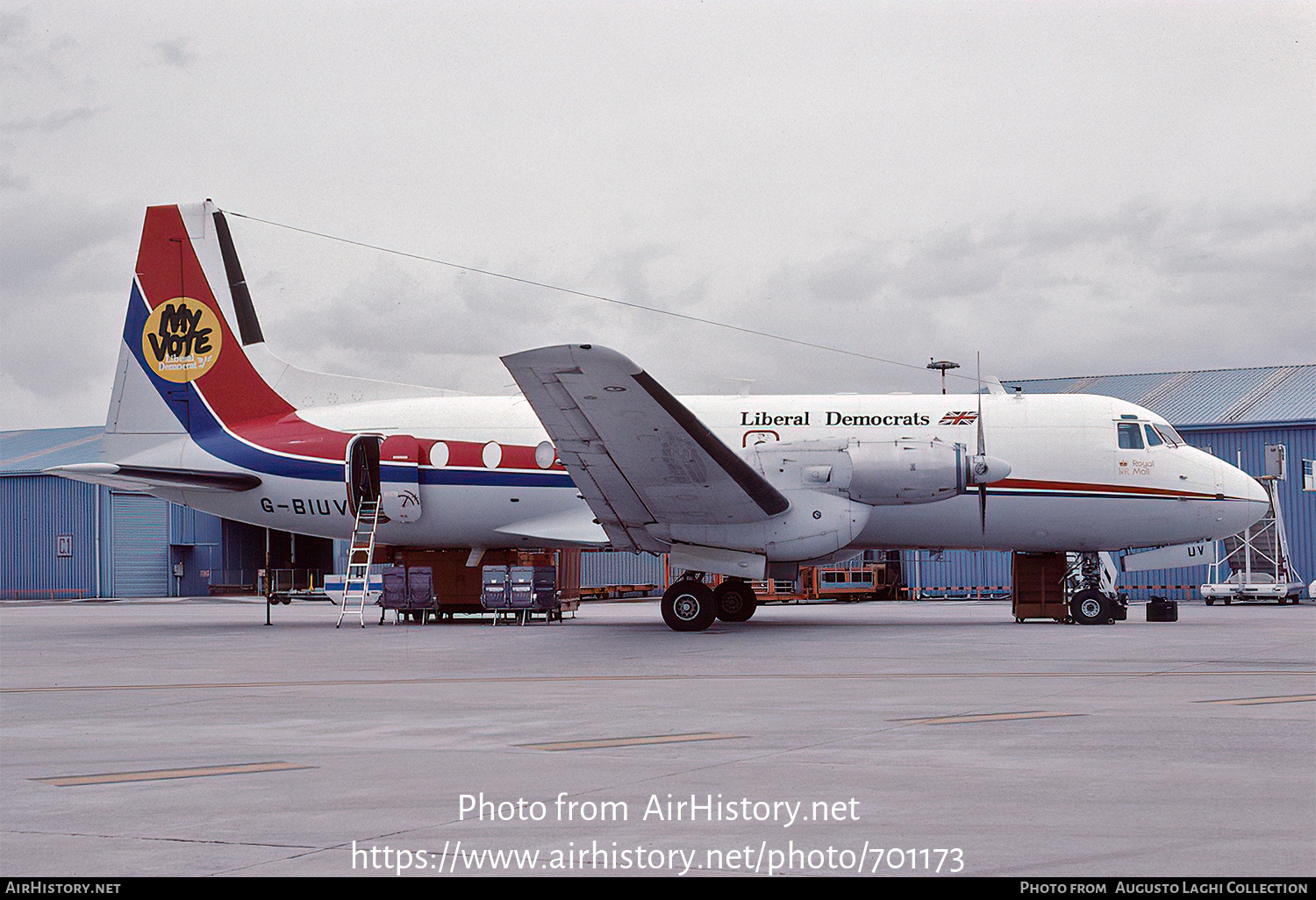 Aircraft Photo of G-BIUV | Hawker Siddeley HS-748 Srs2A/266(LFD) | Dan-Air London | AirHistory.net #701173