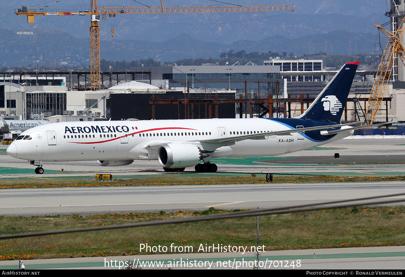 Aircraft Photo of XA-ADH | Boeing 787-9 Dreamliner | AeroMéxico | AirHistory.net #701248