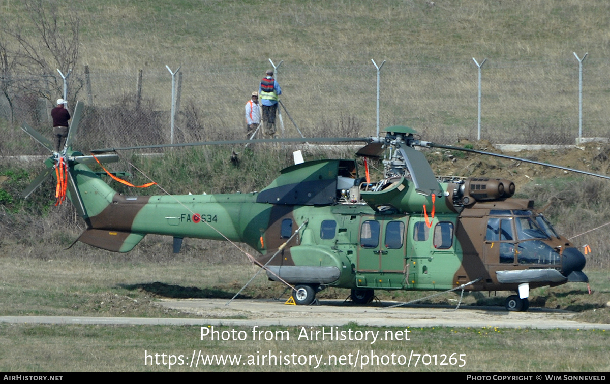 Aircraft Photo of FA-634 | Eurocopter AS-532AL Cougar | Albania - Air Force | AirHistory.net #701265