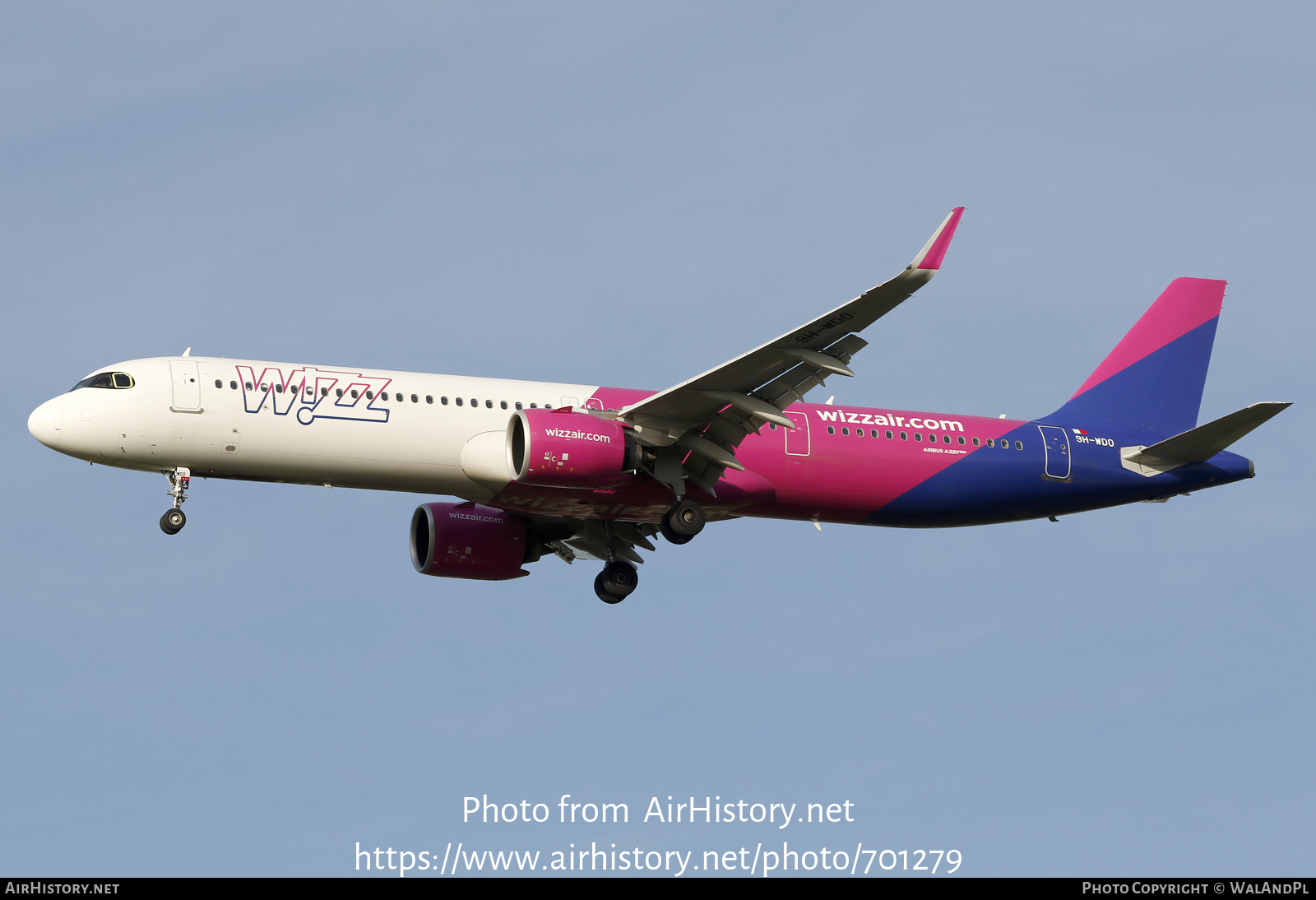 Aircraft Photo of 9H-WDO | Airbus A321-271NX | Wizz Air | AirHistory.net #701279