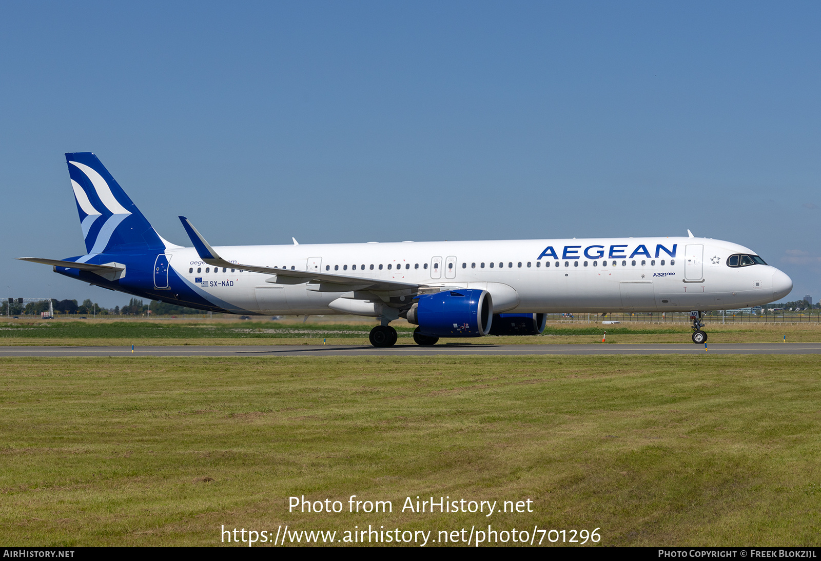 Aircraft Photo of SX-NAD | Airbus A321-271N | Aegean Airlines | AirHistory.net #701296