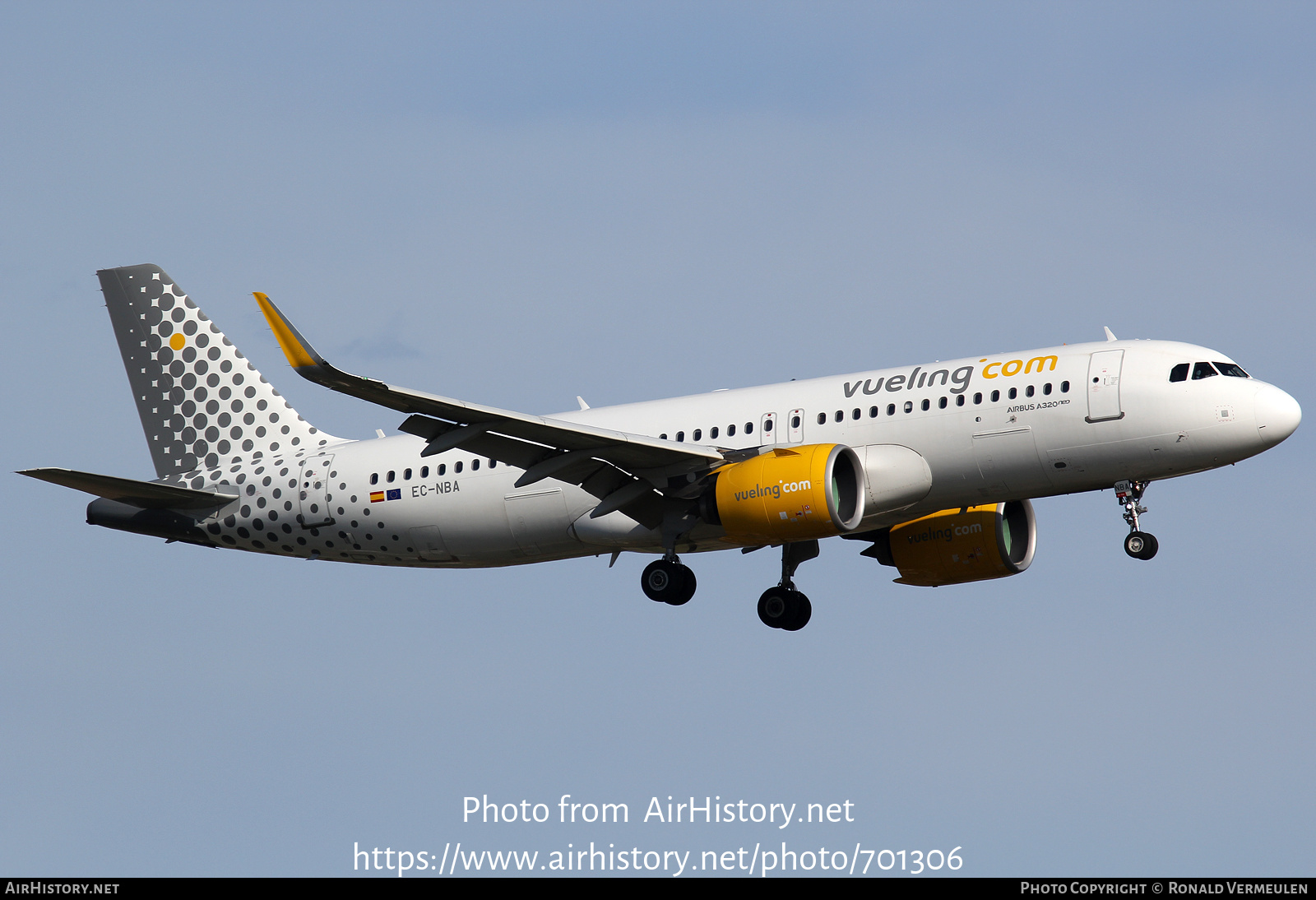 Aircraft Photo of EC-NBA | Airbus A320-271N | Vueling Airlines | AirHistory.net #701306