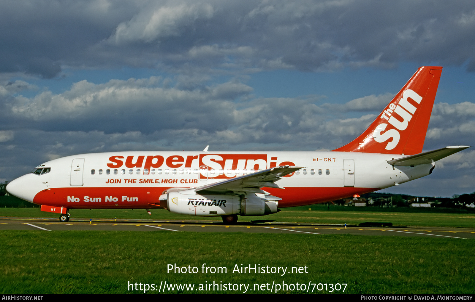 Aircraft Photo of EI-CNT | Boeing 737-230/Adv | Ryanair | AirHistory.net #701307