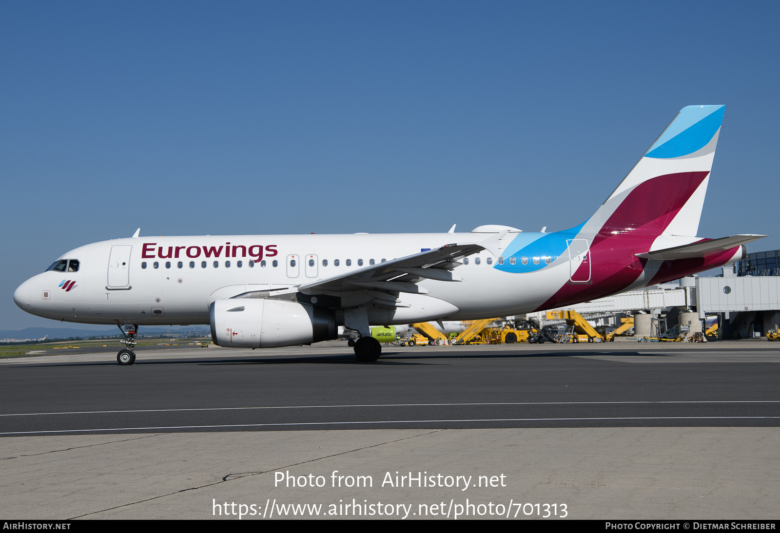 Aircraft Photo of D-AGWC | Airbus A319-132 | Eurowings | AirHistory.net #701313
