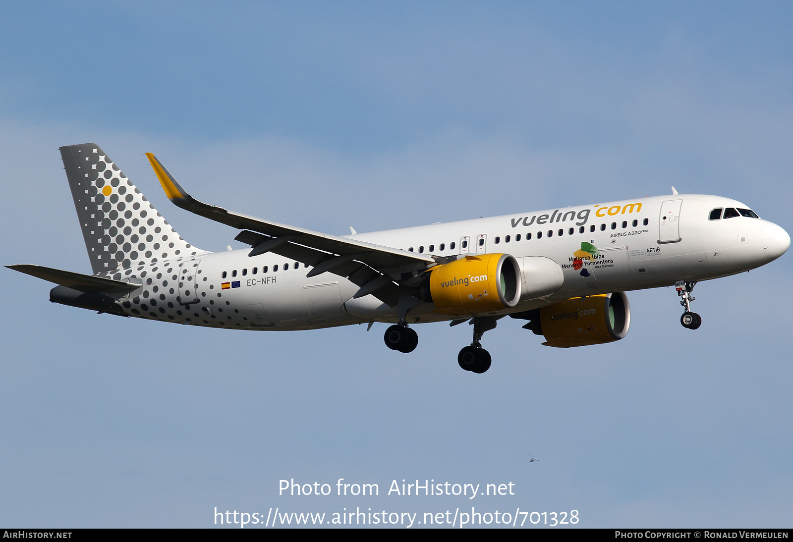 Aircraft Photo of EC-NFH | Airbus A320-271N | Vueling Airlines | AirHistory.net #701328