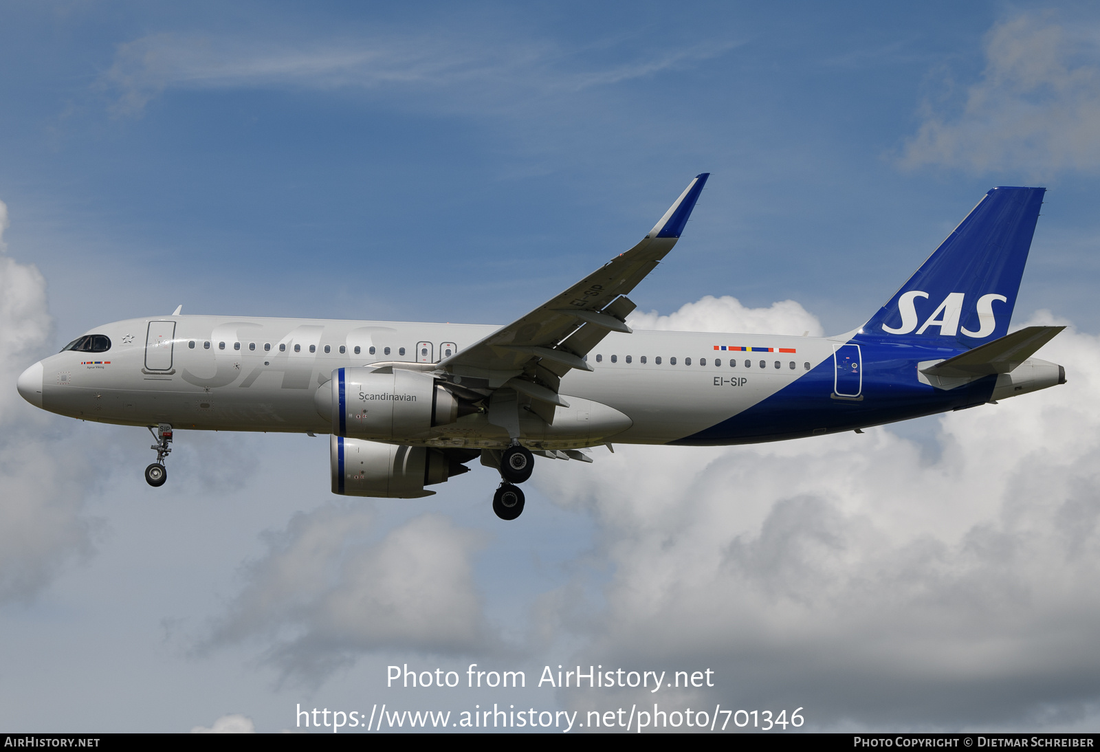 Aircraft Photo of EI-SIP | Airbus A320-251N | Scandinavian Airlines - SAS | AirHistory.net #701346