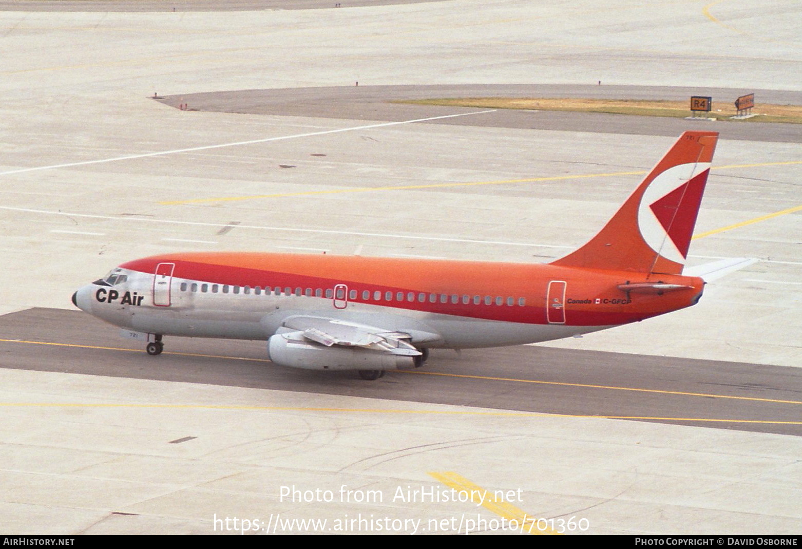 Aircraft Photo of C-GFCP | Boeing 737-217/Adv | CP Air | AirHistory.net #701360