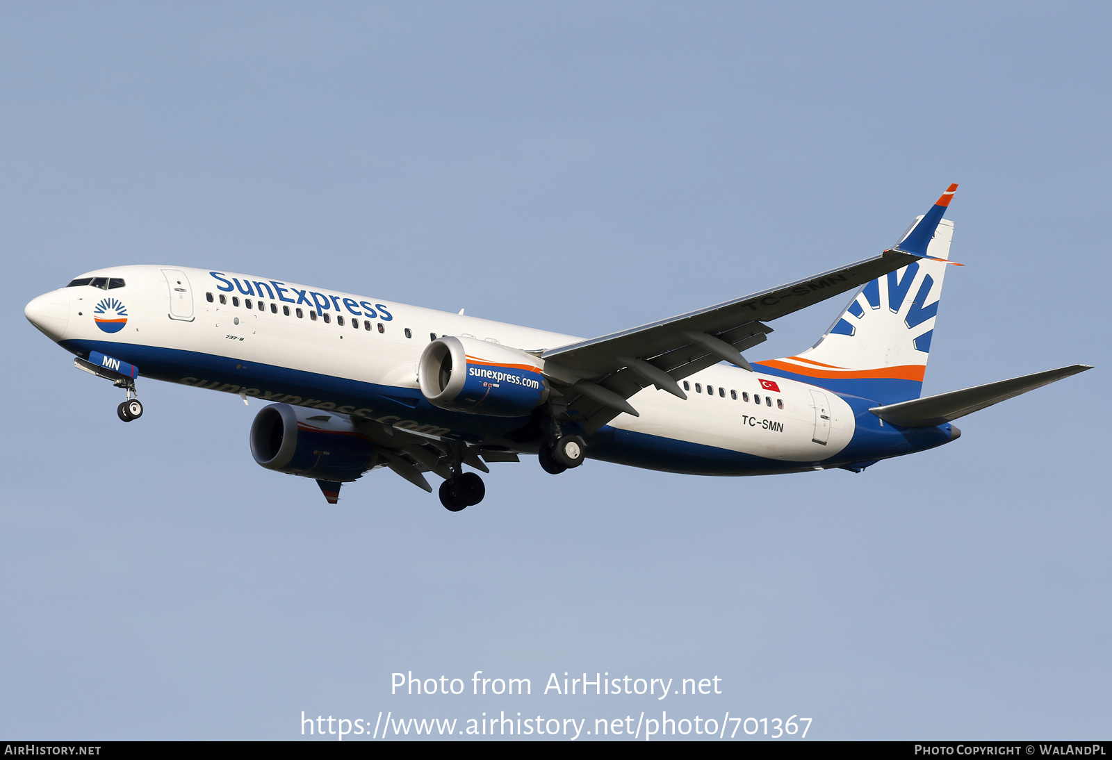 Aircraft Photo of TC-SMN | Boeing 737-8 Max 8 | SunExpress | AirHistory.net #701367