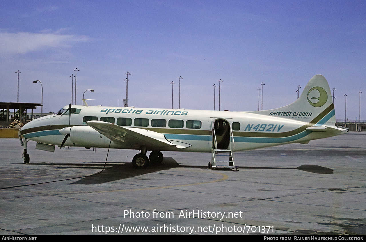 Aircraft Photo of N4921V | Carstedt Jet Liner 600 | Apache Airlines | AirHistory.net #701371