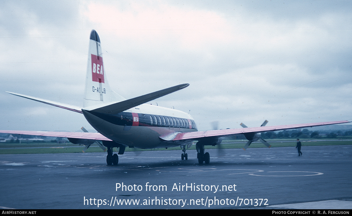 Aircraft Photo of G-AOJB | Vickers 802 Viscount | BEA - British European Airways | AirHistory.net #701372