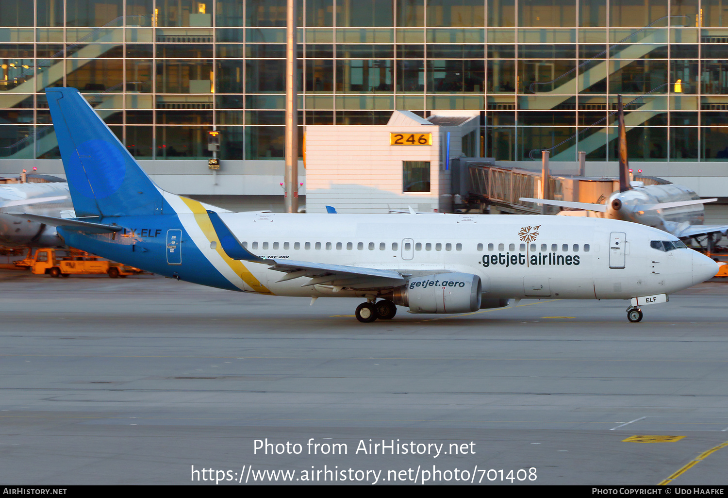 Aircraft Photo of LY-ELF | Boeing 737-36N | GetJet Airlines | AirHistory.net #701408