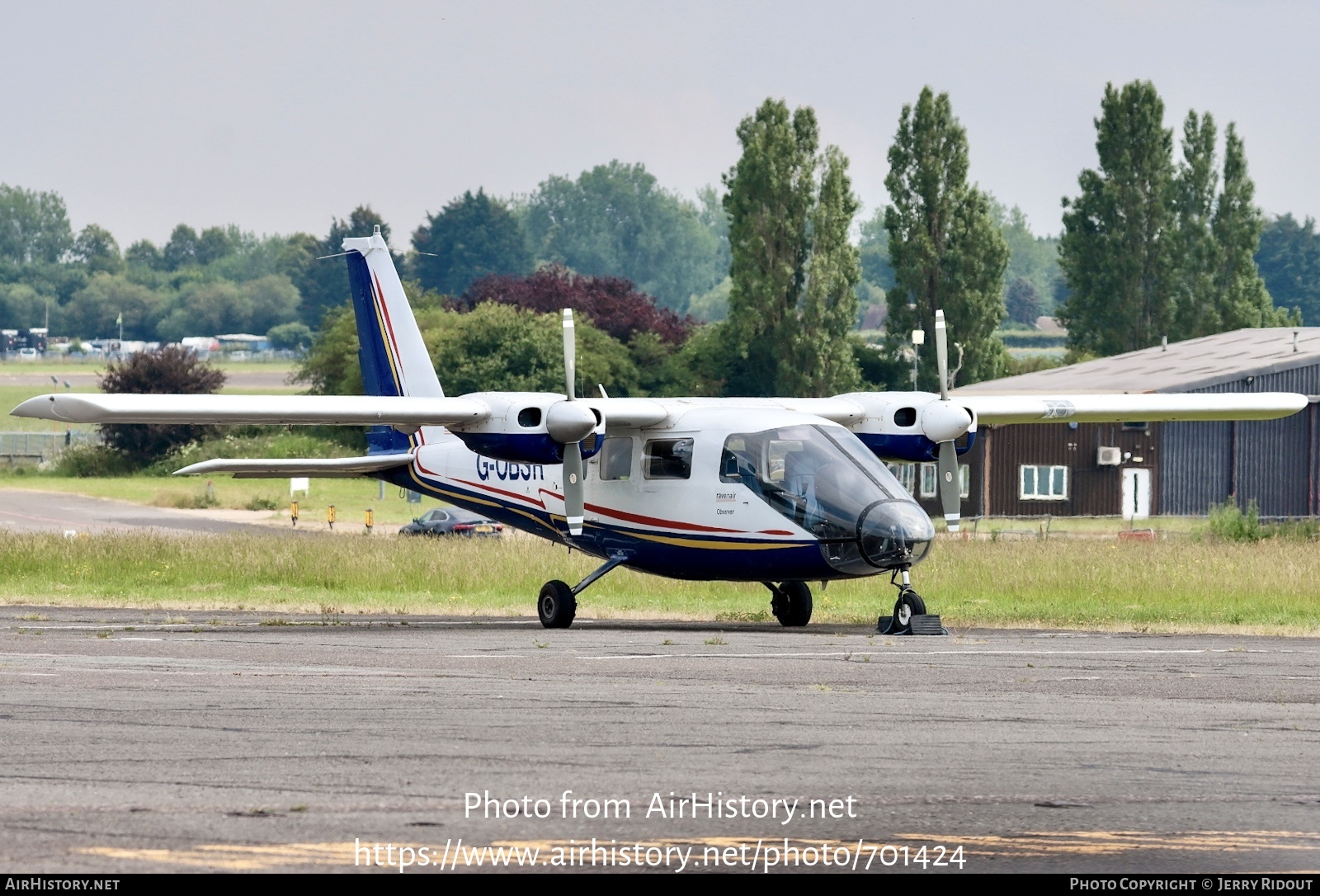 Aircraft Photo of G-OBSR | Partenavia P-68 Observer | Ravenair | AirHistory.net #701424