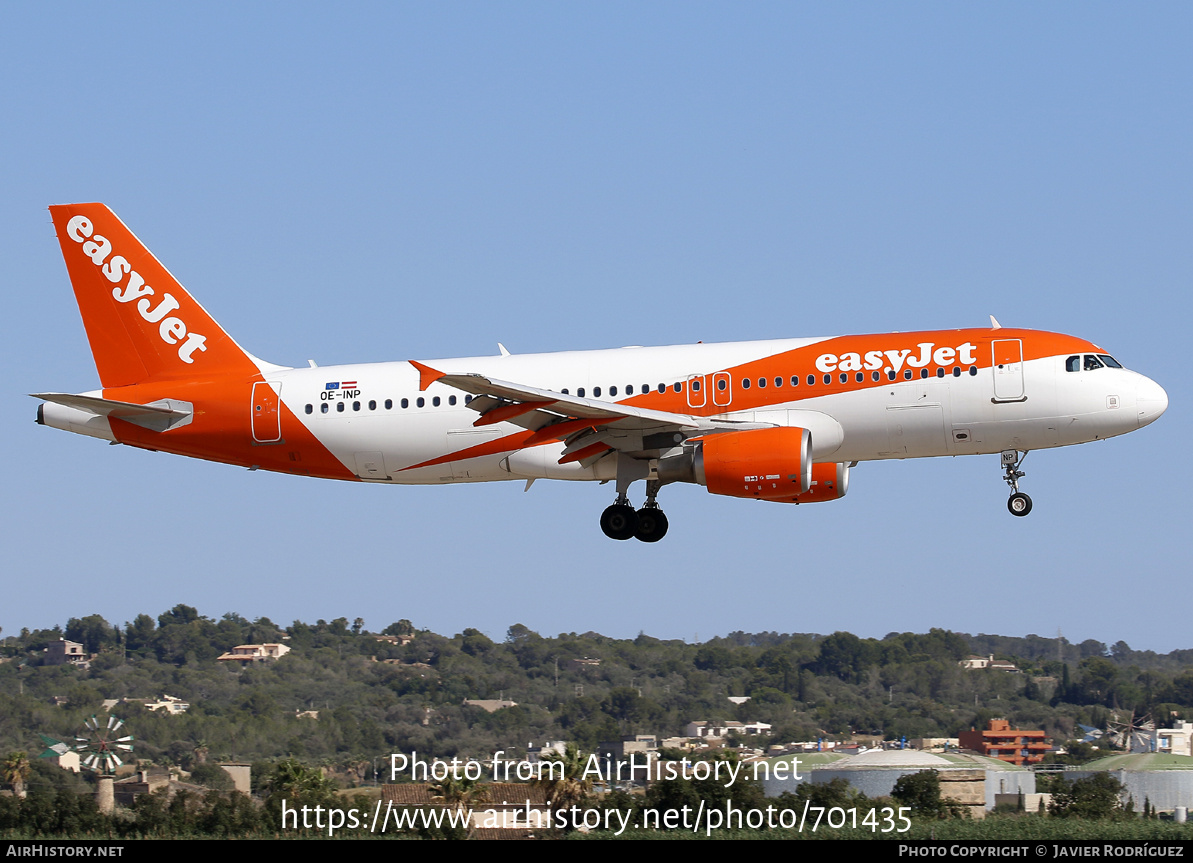 Aircraft Photo of OE-INP | Airbus A320-214 | EasyJet | AirHistory.net #701435