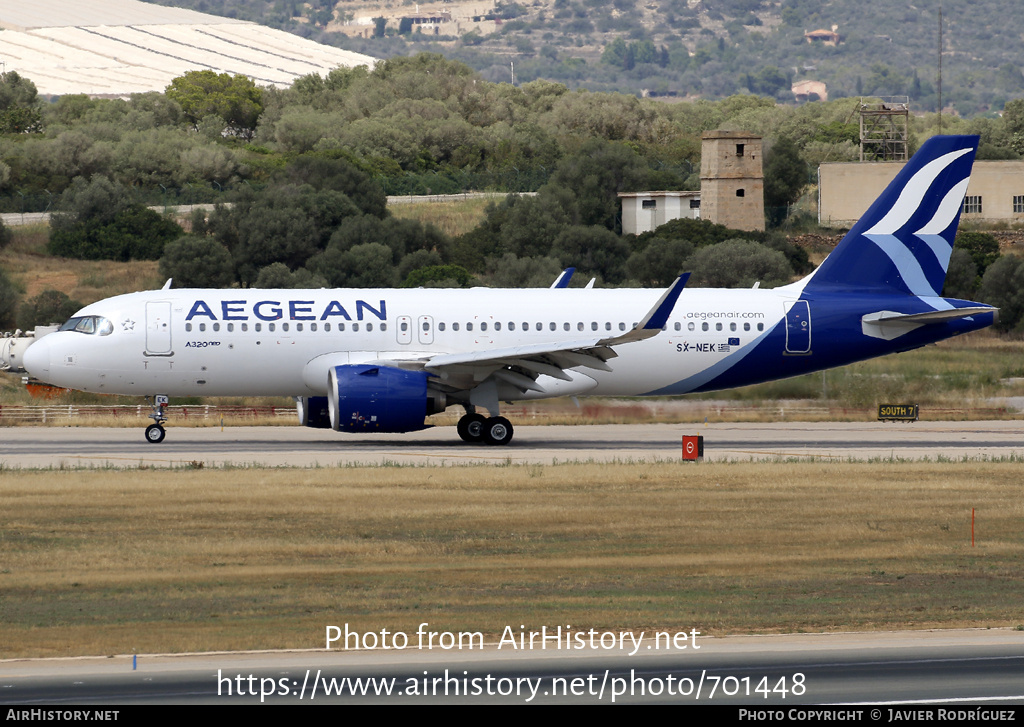 Aircraft Photo of SX-NEK | Airbus A320-271N | Aegean Airlines | AirHistory.net #701448