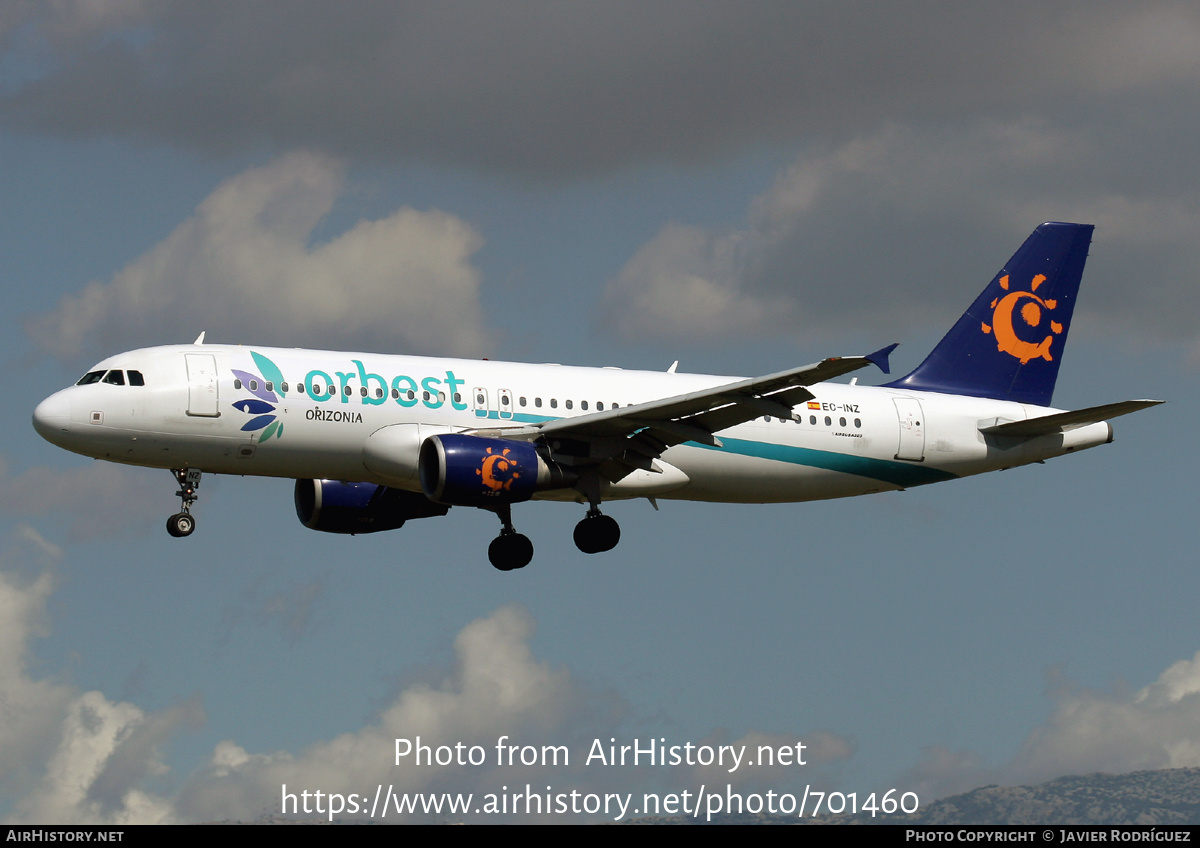 Aircraft Photo of EC-INZ | Airbus A320-214 | Orbest Orizonia Airlines | AirHistory.net #701460