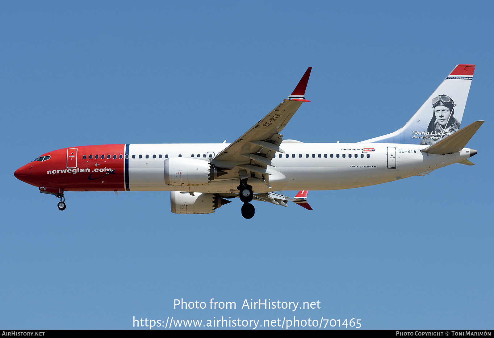 Aircraft Photo of SE-RTA | Boeing 737-8 Max 8 | Norwegian | AirHistory.net #701465