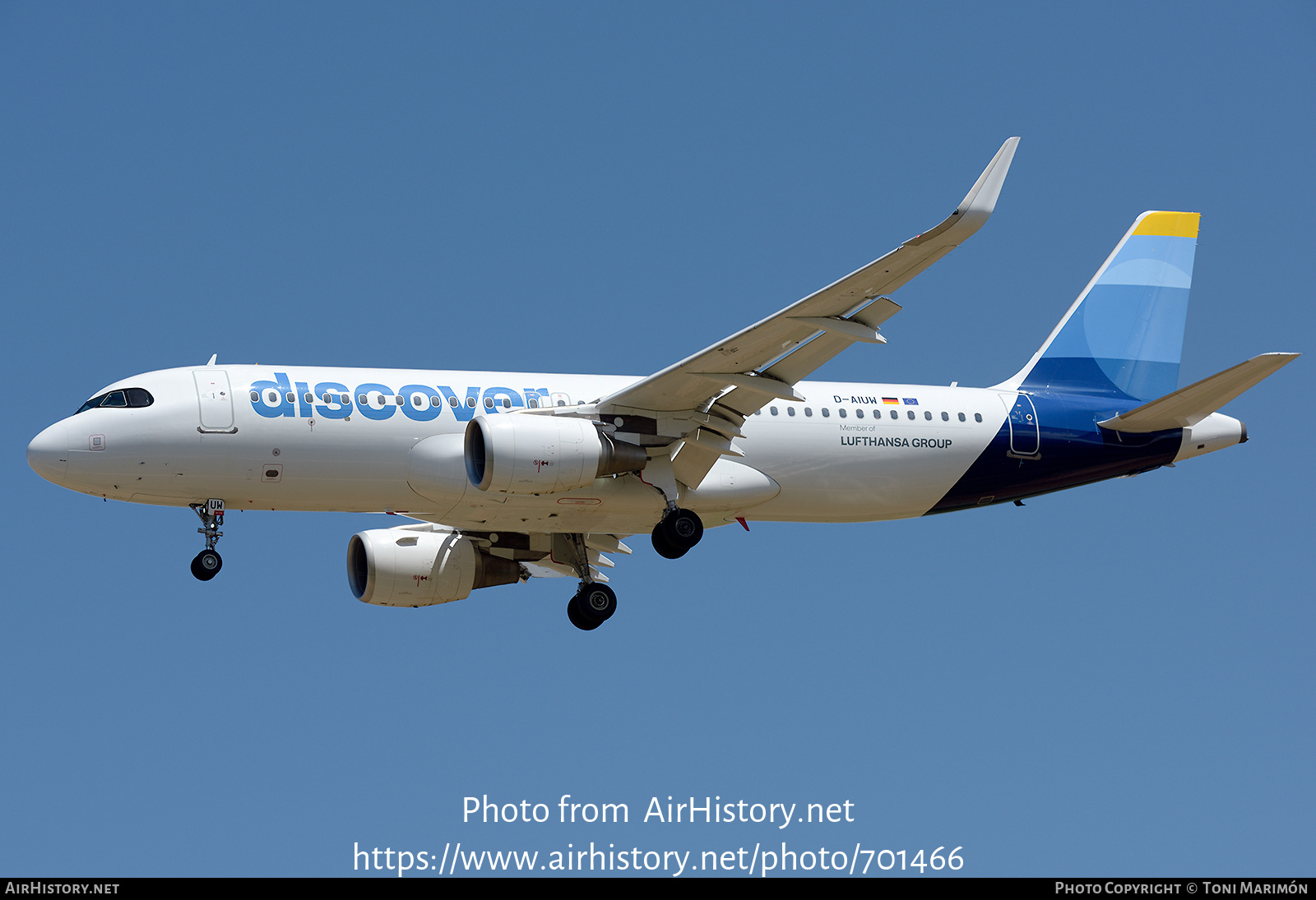 Aircraft Photo of D-AIUW | Airbus A320-214 | Discover Airlines | AirHistory.net #701466