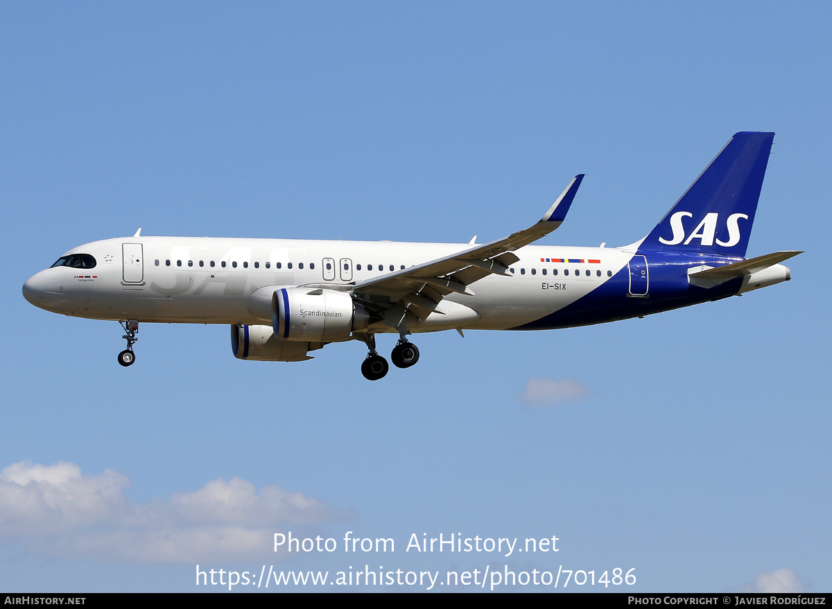 Aircraft Photo of EI-SIX | Airbus A320-251N | Scandinavian Airlines - SAS | AirHistory.net #701486
