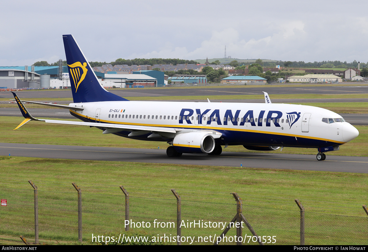 Aircraft Photo of EI-GXJ | Boeing 737-800 | Ryanair | AirHistory.net #701535