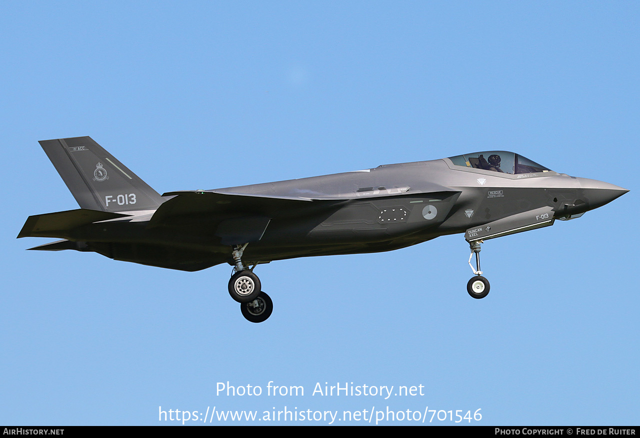 Aircraft Photo of F-013 | Lockheed Martin F-35A Lightning II | Netherlands - Air Force | AirHistory.net #701546