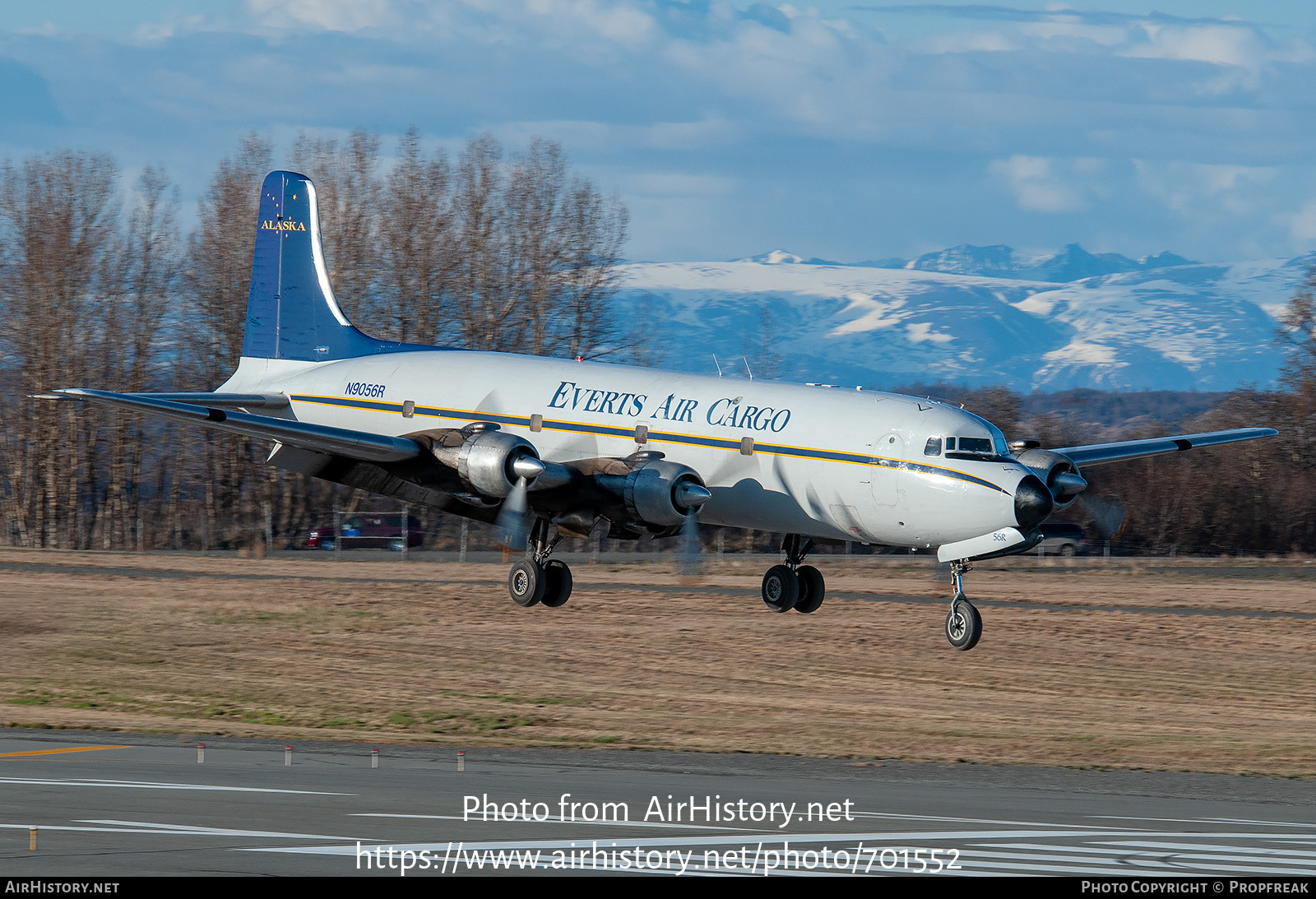 Aircraft Photo of N9056R | Douglas DC-6A(C) | Everts Air Cargo | AirHistory.net #701552