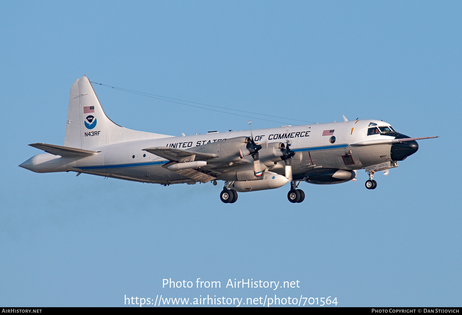 Aircraft Photo of N43RF | Lockheed WP-3D Orion | United States Department of Commerce | AirHistory.net #701564