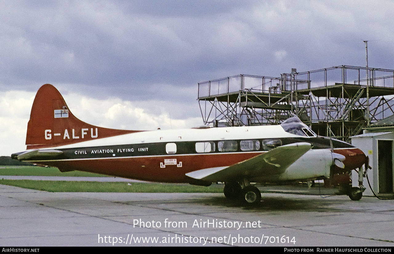 Aircraft Photo of G-ALFU | De Havilland D.H. 104 Dove 6 | Civil Aviation Flying Unit | AirHistory.net #701614