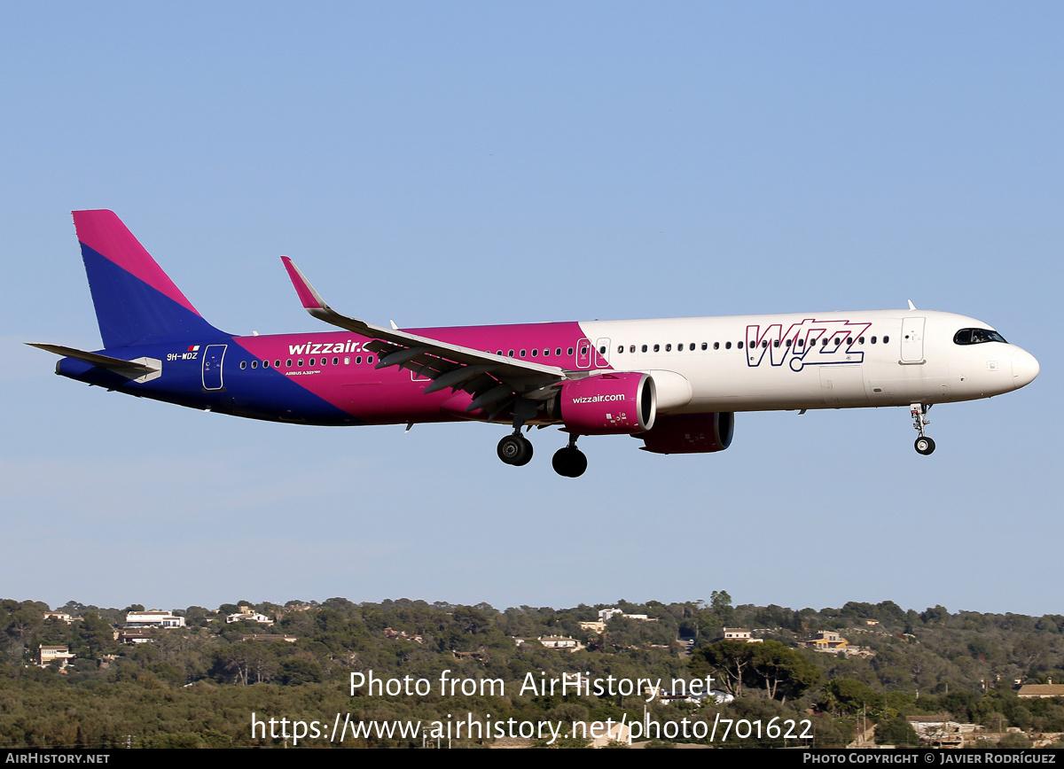 Aircraft Photo of 9H-WDZ | Airbus A321-271NX | Wizz Air | AirHistory.net #701622