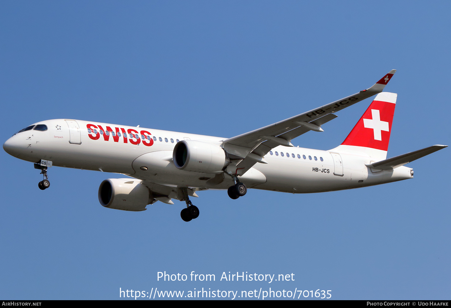 Aircraft Photo of HB-JCS | Airbus A220-371 (BD-500-1A11) | Swiss International Air Lines | AirHistory.net #701635
