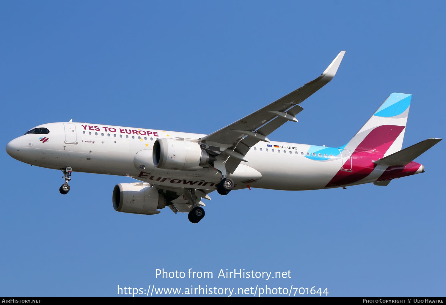 Aircraft Photo of D-AENE | Airbus A320-251N | Eurowings | AirHistory.net #701644