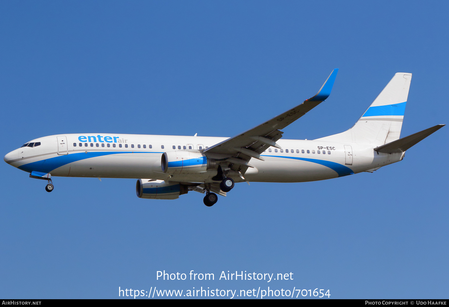 Aircraft Photo of SP-ESC | Boeing 737-8AS | Enter Air | AirHistory.net #701654