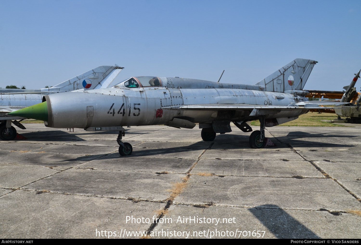 Aircraft Photo of 4415 | Mikoyan-Gurevich MiG-21PFM | Czechoslovakia - Air Force | AirHistory.net #701657