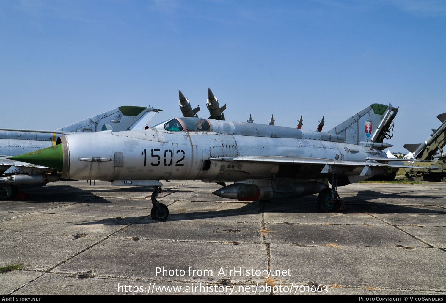 Aircraft Photo of 1502 | Mikoyan-Gurevich MiG-21R | Slovakia - Air Force | AirHistory.net #701663